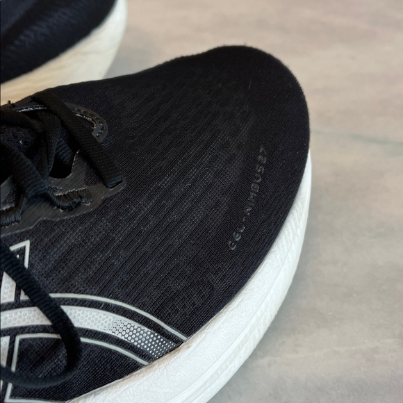 Asics Gel Nimbus 27 1011B958 Black White Running Shoes Men's 11 - Picture 7 of 10